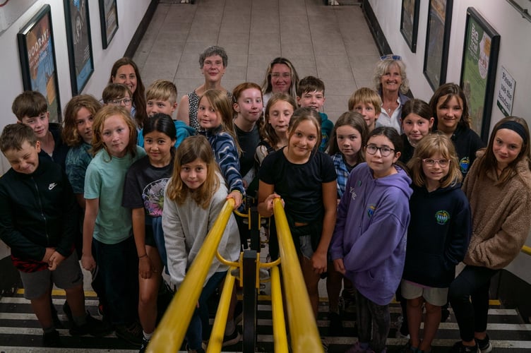 Launch of new art work at Plymouth Station created by children from Calstock Primary School.