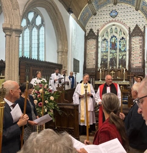 Rev Tina Parry was licenced as Priest in Charge of the Benefice of Moorland, Egloskerry and Lanstephan by the Bishop of Truro, the Rt Rev David Williams