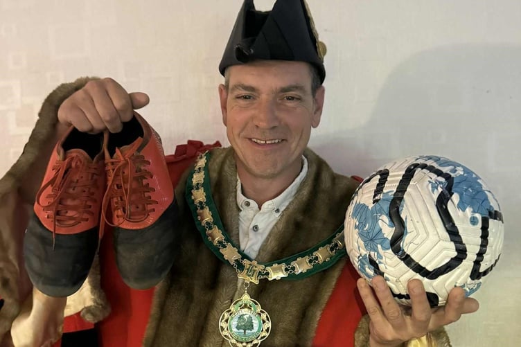 Cllr Jon Hutchings, the mayor of Holsworthy is ready for the big day (Picture: Holsworthy Town Council)