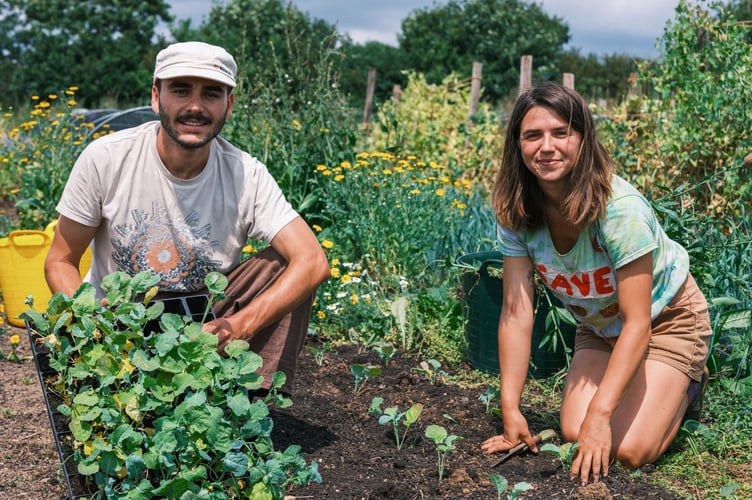 Trained teachers Jade Anderson and Arthur Andrews combine their passion for nature, farming and education at the Goodh Life in the Tamar Valley. 
