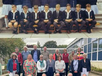 Looking Back: Classmates reunite to recreate school picture