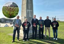 First metal poppy planted in Bude to honour Remembrance Day