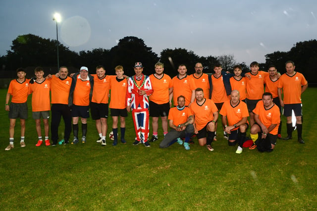 Charity football match a riot of chaos and fun