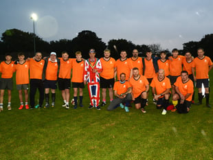 Charity football match a riot of chaos and fun