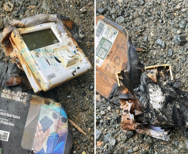 Council issue safety plea after bin lorry catches fire