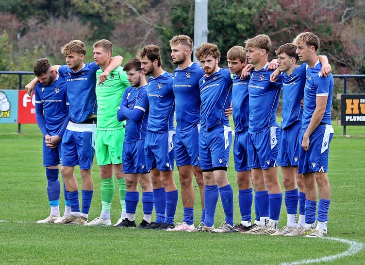 Bude Town minute's silence.