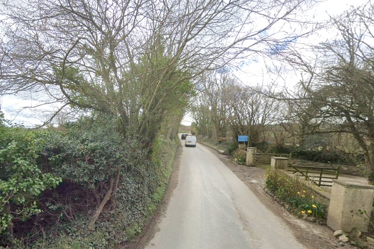 A general view of the road at Little Crugwallins near St Austell. (Picture: Google)