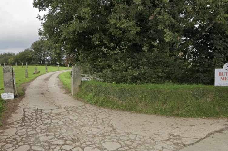 The entrance to Button Meats at Michaelstow (Picture: Google)
