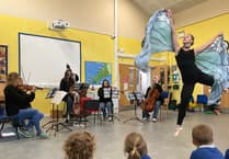 Award winning musicians and Royal Ballet dancer inspire Bude schoolchildren