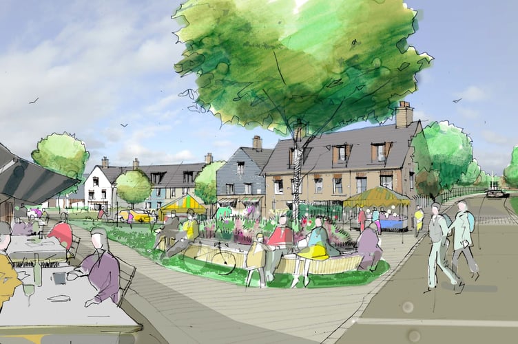 Tredinnick Garden Village Sketch