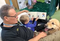 Therapy dog boosts reading and wellbeing at Lifton school