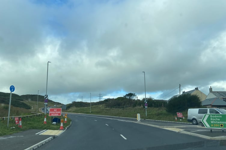 Cornwall Council says the roadworks on the St Austell link road are expected to be completed soon. (Picture: Andrew Townsend)