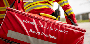 Air ambulance celebrates five years of carrying blood on board