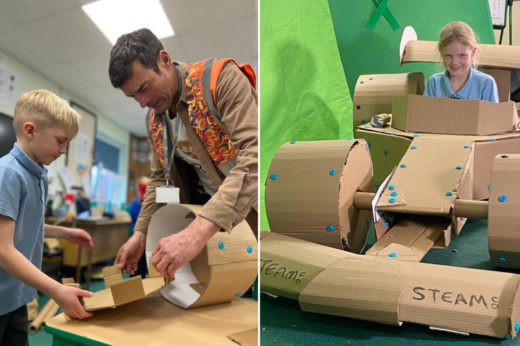 Marhamchurch Cardboard F1 Car