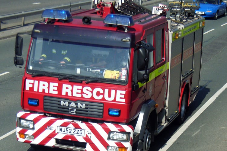 File picture of a Devon and Somerset Fire and Rescue service fire engine (Image Graham Richardson - free to use by all LDRS partners)