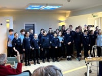 Nursing home celebrates Christmas with children's choir