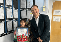 North Cornwall MP presents Christmas card prize to competition winner