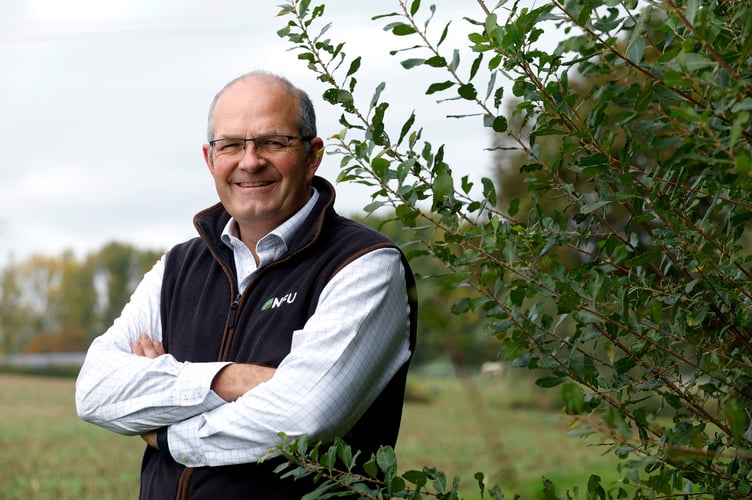 NFU President Tom Bradshaw on his farm in Essex, England, United Kingdom.Credit: Adam Fradgley/Exposure Photos/NFU09/10/2025