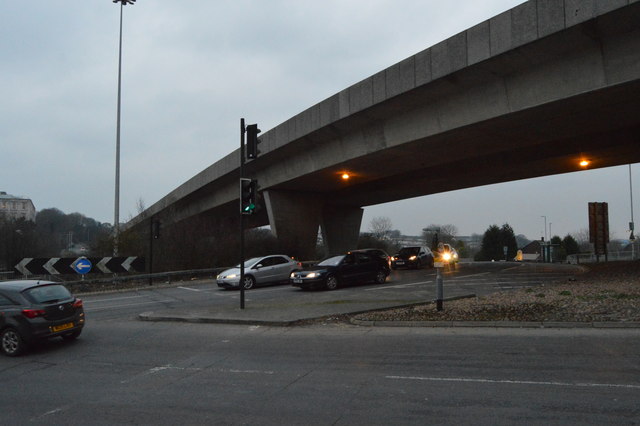 Emergency services were called at 2.35pm on Wednesday  following concerns for the welfare of a man at Manadon Roundabout