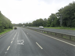 One lane closed on A30 following two vehicle collision 