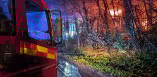 Fire crews tackle garage blaze