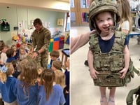 Students wowed following visit from real life army medic