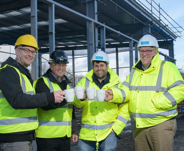 Milestone in new industrial units in Bodmin celebrated