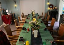 Hatherleigh Nursing Home celebrates Burns Night with Scottish themed event