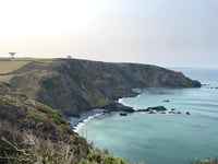Coastal Cornwall: Intelligence base above soaring cliffs near Bude