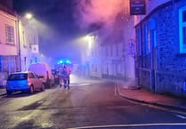New images show extent of central town fire