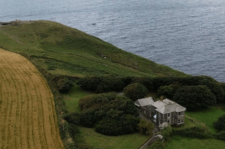 An aerial view of the Manor House in Trevalga, near Boscastle. (Picture: Cornwall Council)