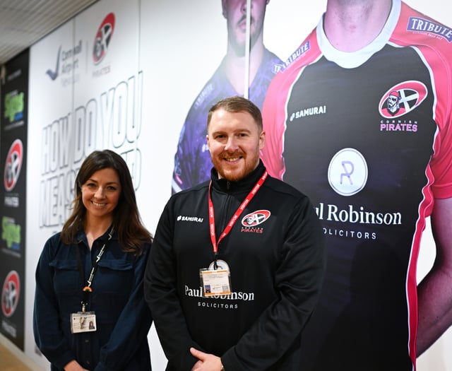 Cornish Pirates kick off new partnership at airport