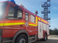 Fire crews called as sheep stranded in river