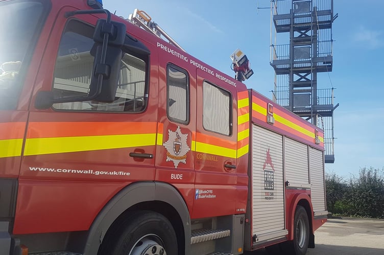 One crew from Launceston and the water rescue unit from Bude attended the incident