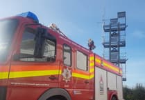 Fire crews called as sheep stranded in river