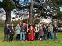 Cherry tree planted to honour long serving town crier 