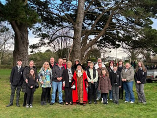 Cherry tree planted to honour long serving town crier 