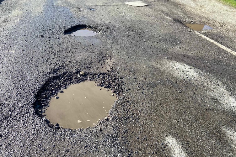 Cornwall Council is asking road users to take care and report any defects. (Picture: Andrew Townsend)