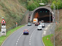Gantries installed as Saltash tunnel overhaul moves forward