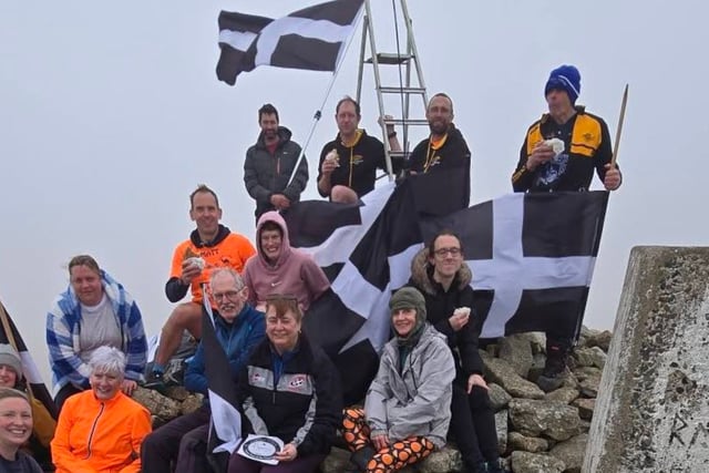 Running group set 'unofficial record' for pasty eating