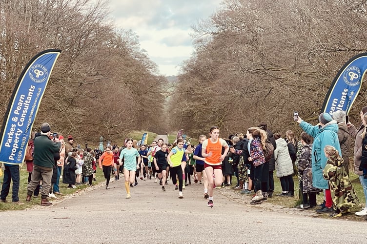 Over 400 runners took part in the final race of this year's East Cornwall Primary School Cross Country Series at Lanhydrock