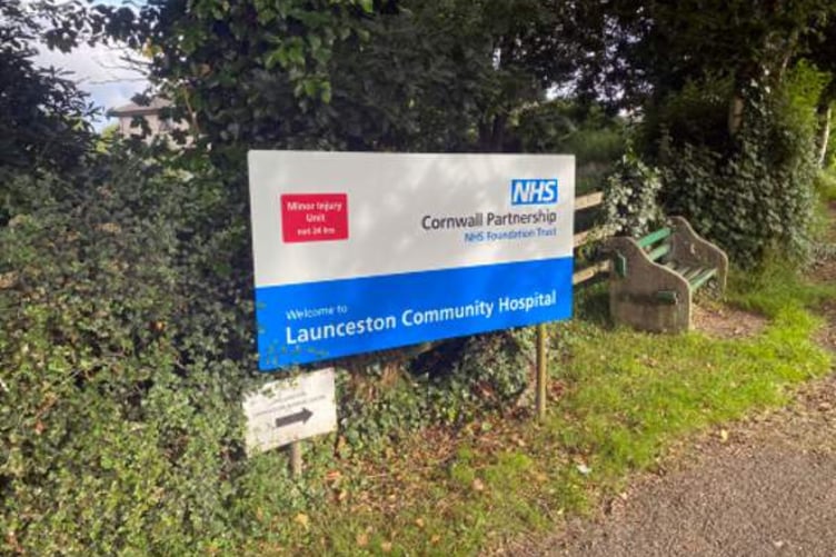 Launceston minor injuries unit sign