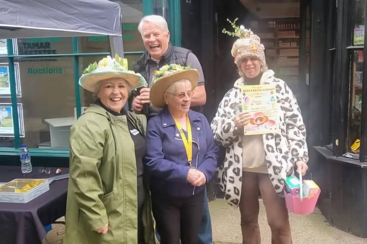 Mike Allsopp with some beautifully bonnetted residents (Picture: Liskeard and Looe Radio)