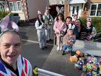Bunny battalion bring Easter joy