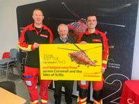 Duo raises £3,000 for air ambulance