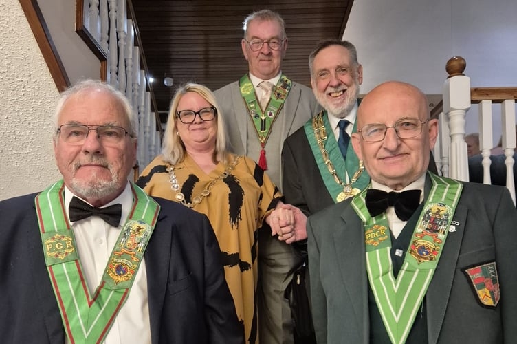 Gail accompanied by Mike and Kevin Mike and Gary.