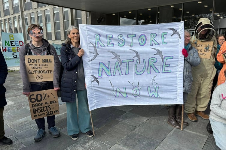 Protestors called for nature to be restored (Picture: Lee Trewhela/LDRS)