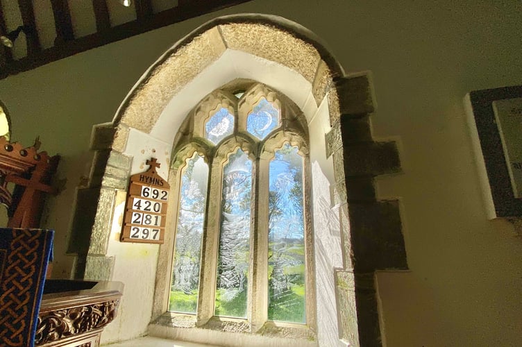 The Thomas Hardy Society gave an engraved window to the church of St Julitta. (Picture: Andrew Townsend)