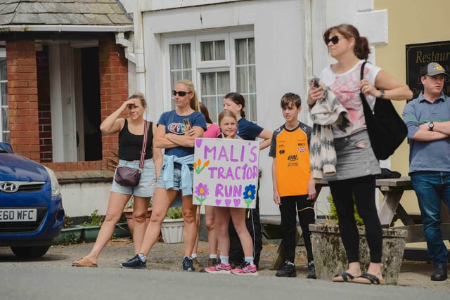 Tractors honour Mali Dubois in Holsworthy fundraiser