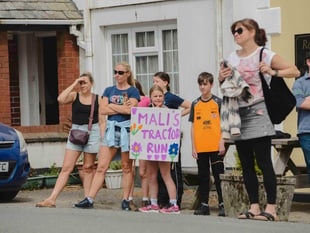 Tractors honour Mali Dubois in Holsworthy fundraiser